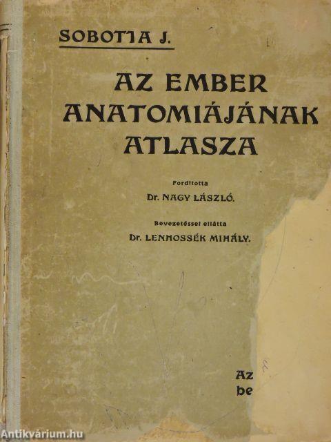 Az ember anatomiájának atlasza II. (töredék) (rossz állapotú)