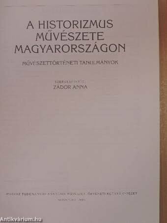 A historizmus művészete Magyarországon