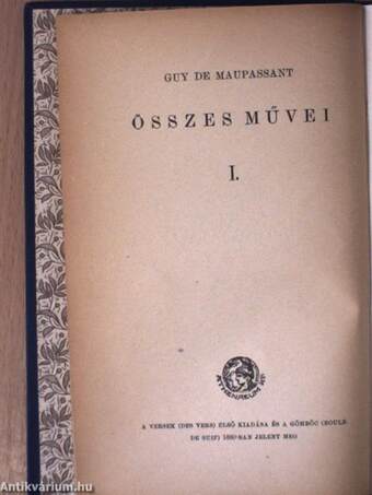 Guy de Maupassant versei és első elbeszélése