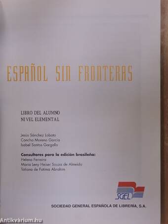 Espanol sin fronteras 1.