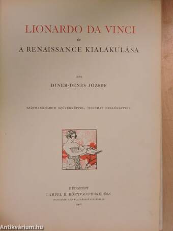 Lionardo da Vinci és a renaissance kialakulása (rossz állapotú)