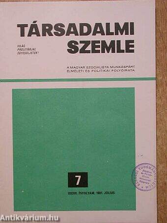 Társadalmi Szemle 1981. július