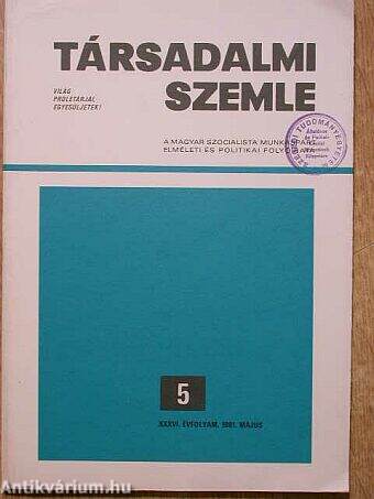 Társadalmi Szemle 1981. május