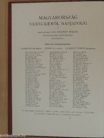 Magyarország történelme, földje, népe, élete, gazdasága, irodalma, művészete Vereckétől napjainkig I. (töredék) (rossz állapotú)