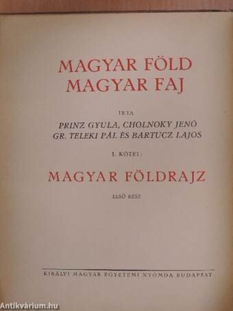 Magyar föld, magyar faj I-IV. (rossz állapotú)