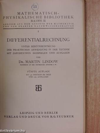 Differentialrechnung (gótbetűs)