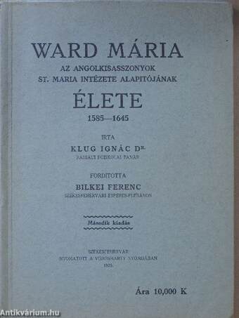 Ward Mária élete 1585-1645