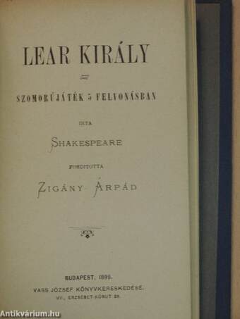 III. Richard király/Lear király