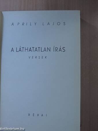 A láthatatlan írás