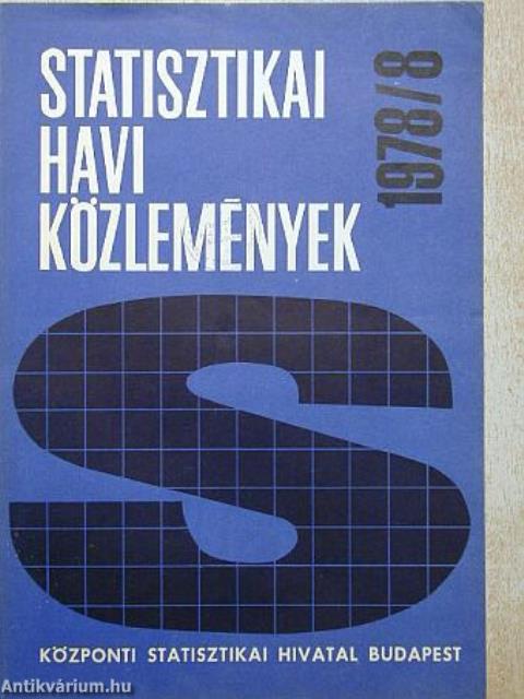 Statisztikai havi közlemények 1978/8