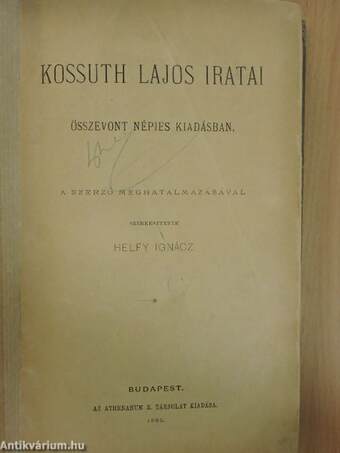 Kossuth Lajos iratai
