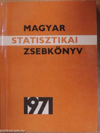 Magyar statisztikai zsebkönyv 1971.