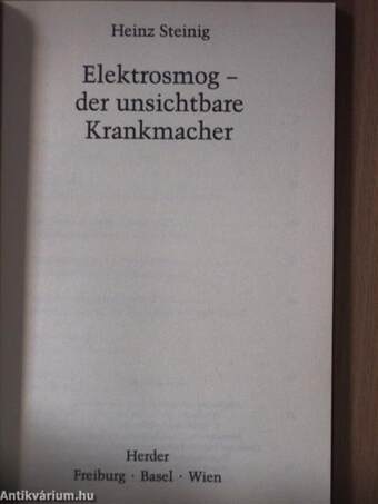 Elektrosmog - der unsichtbare Krankmacher