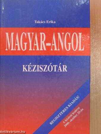 Magyar-angol kéziszótár