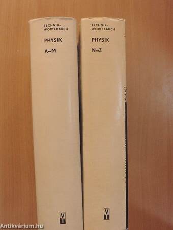 Technik-Wörterbuch Physik I-II.