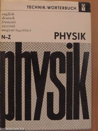 Technik-Wörterbuch Physik I-II.