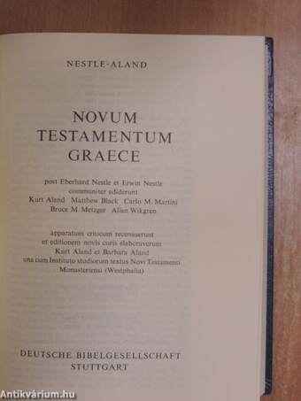 Novum Testamentum Graece