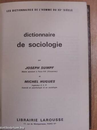 Dictionnaire de sociologie