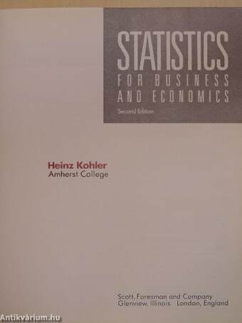 Statistics for Business and Economics