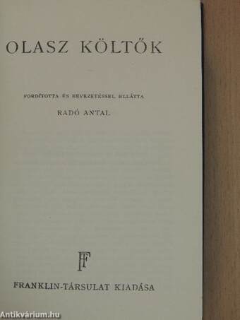 Olasz költők