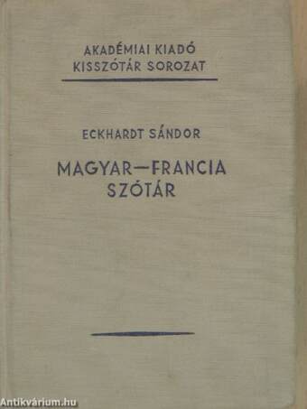 Magyar-francia szótár