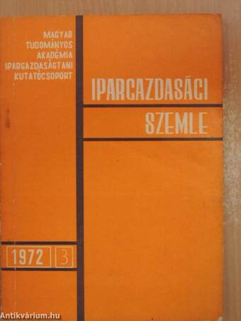 Ipargazdasági szemle 1972/3.