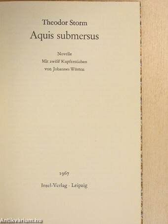 Aquis Submersus