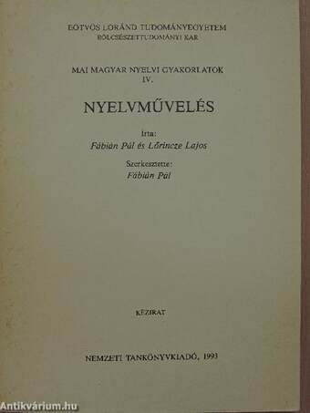 Nyelvművelés