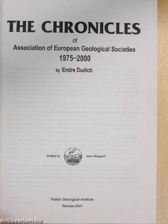 The Chronicles of Association of European Geological Societies 1975-2000