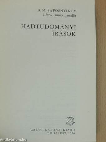 Hadtudományi írások