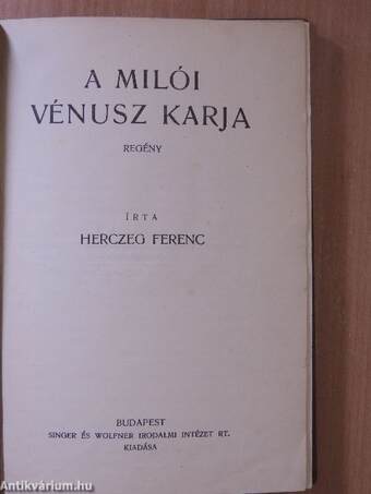 A Milói Vénusz karja/A cserebőrűek