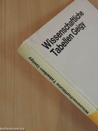 Wissenschaftliche Tabellen Geigy