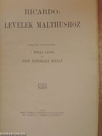 Levelek Malthushoz