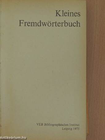 Kleines Fremdwörterbuch