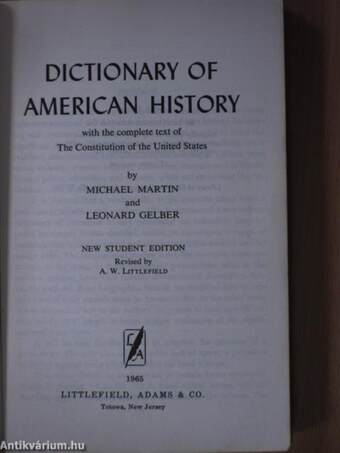 Dictionary of American History