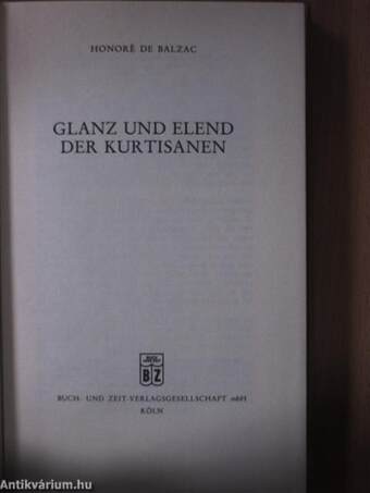 Glanz und Elend der Kurtisanen