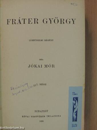 Fráter György I-II.