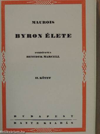 Byron élete I-II.