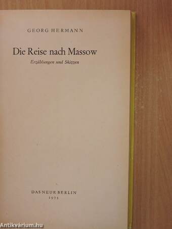 Die Reise nach Massow