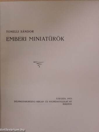 Emberi miniatürök