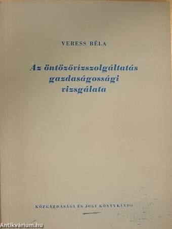 Az öntözővízszolgáltatás gazdaságossági vizsgálata