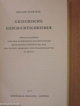 Griechische Geschichtschreiber