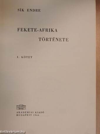 Fekete-Afrika története I.