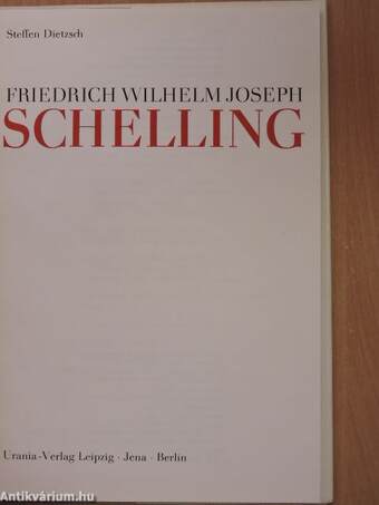 Friedrich Wilhelm Joseph Schelling