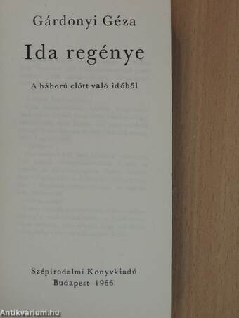 Ida regénye