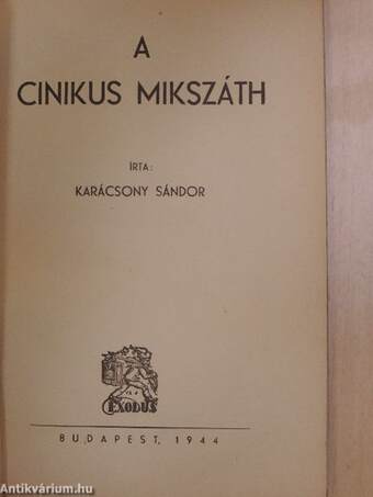 A cinikus Mikszáth