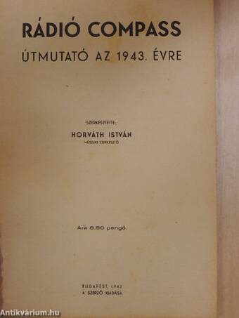 Rádió Compass - Útmutató az 1943. évre