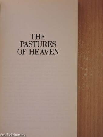 The Pastures of Heaven