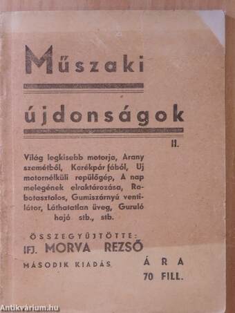 Műszaki újdonságok II.