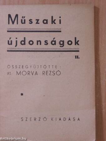 Műszaki újdonságok II.